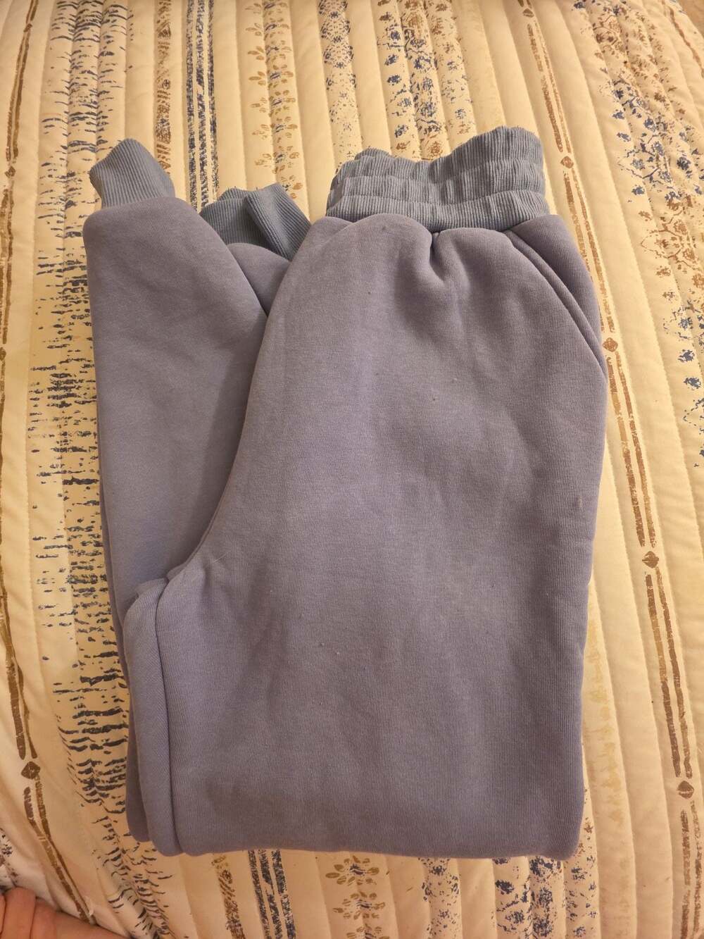 URATOT Fleece-Lined Jogger Sweatpants in Light Purple